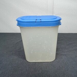 Tupperware‎ Spice Shaker Large Modular Mate Plastic Blue Lid 1846-20 Vintage USA